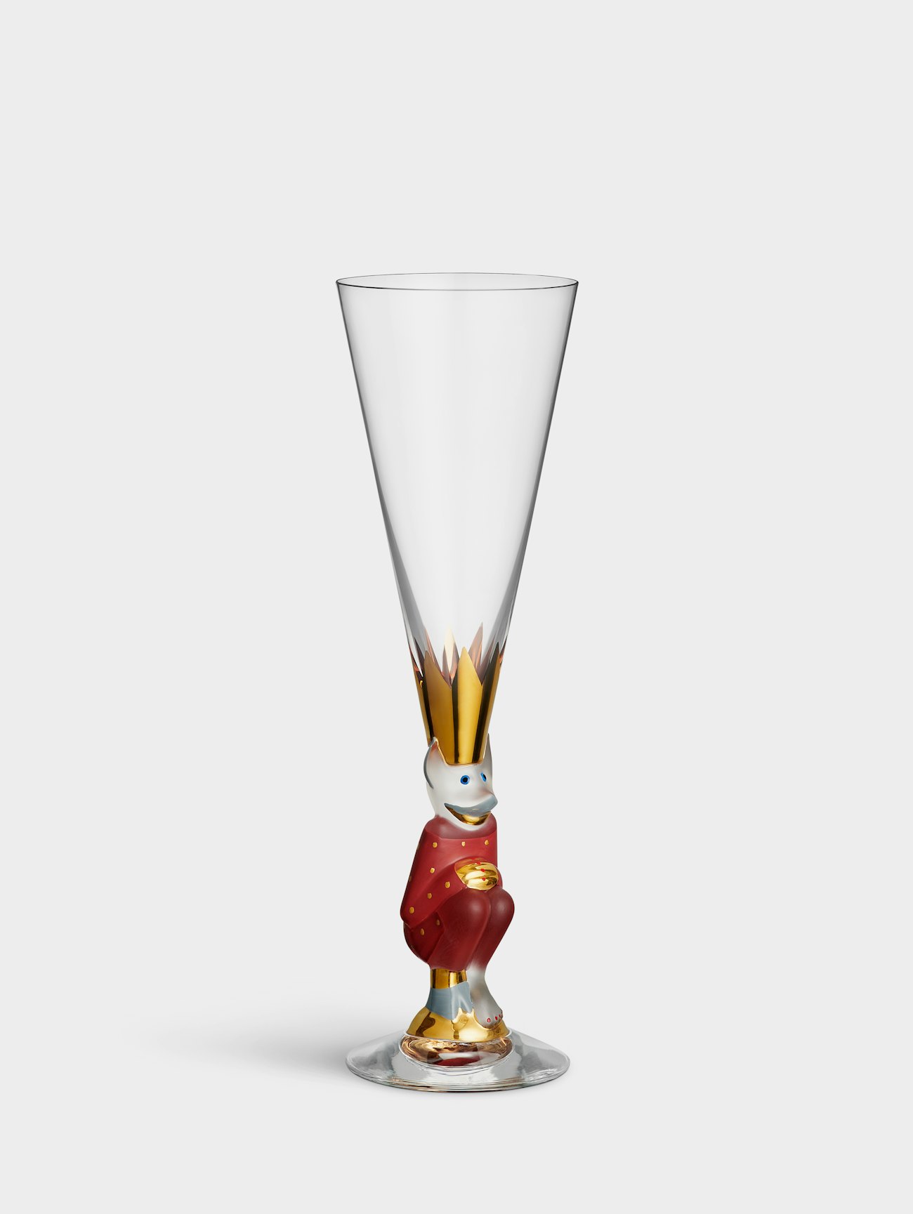 The sparkling devil champagne glass red 19cl