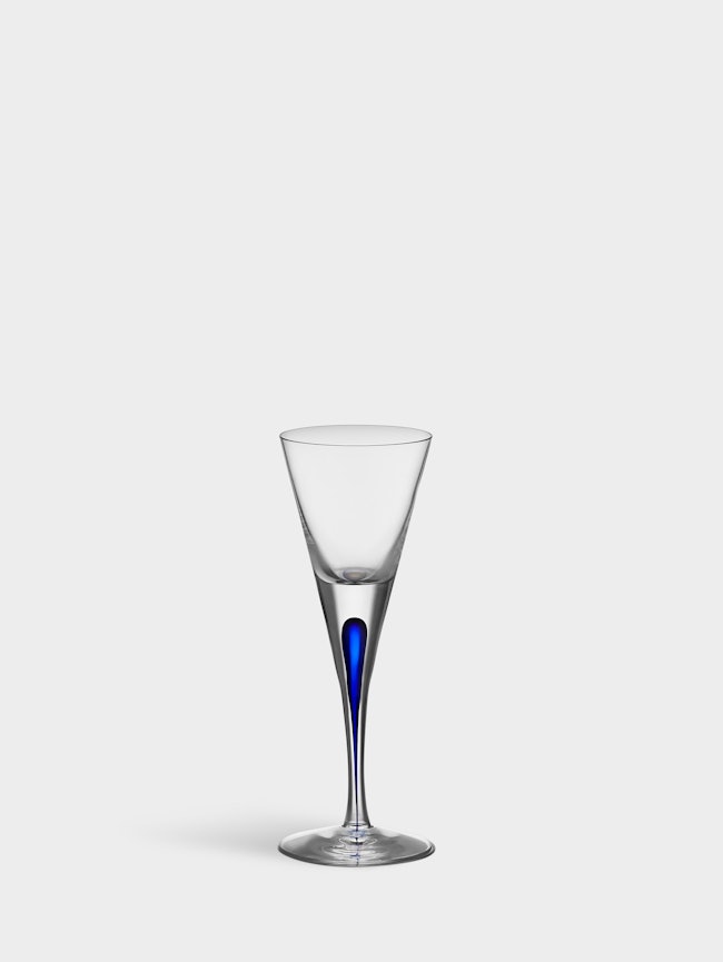 Intermezzo snapsglas blå 6cl