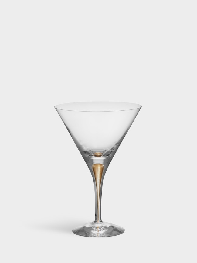 Intermezzo martini glass gold 25cl 2-pack