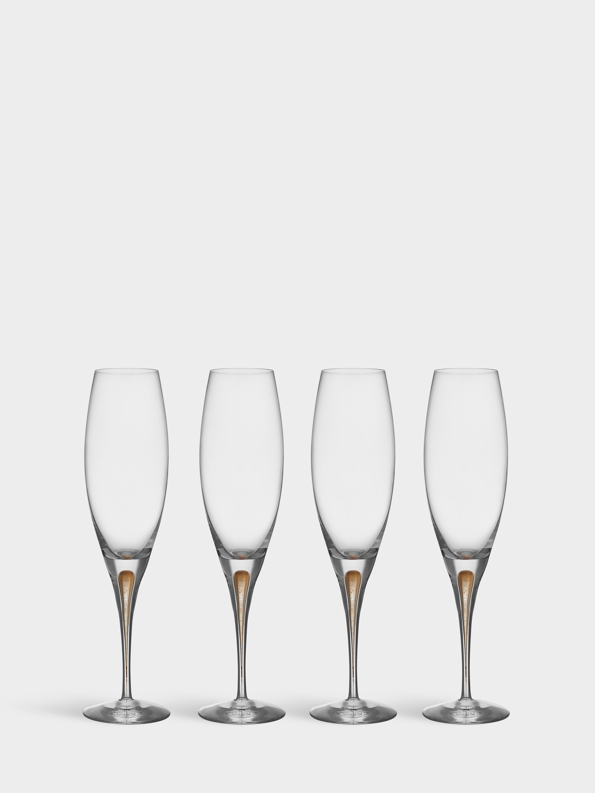 Intermezzo champagne glass gold 26cl 4-pack
