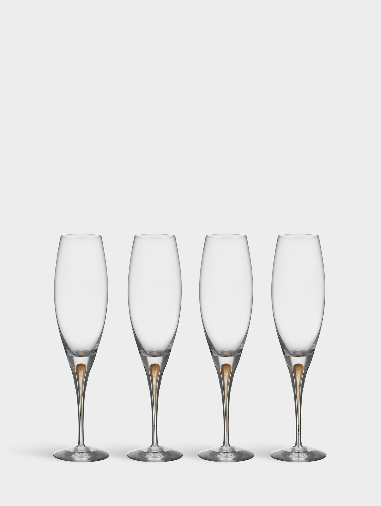 Intermezzo champagne glass gold 26cl 4-pack