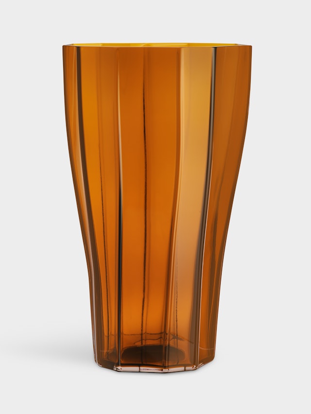 Reed vase amber 500mm