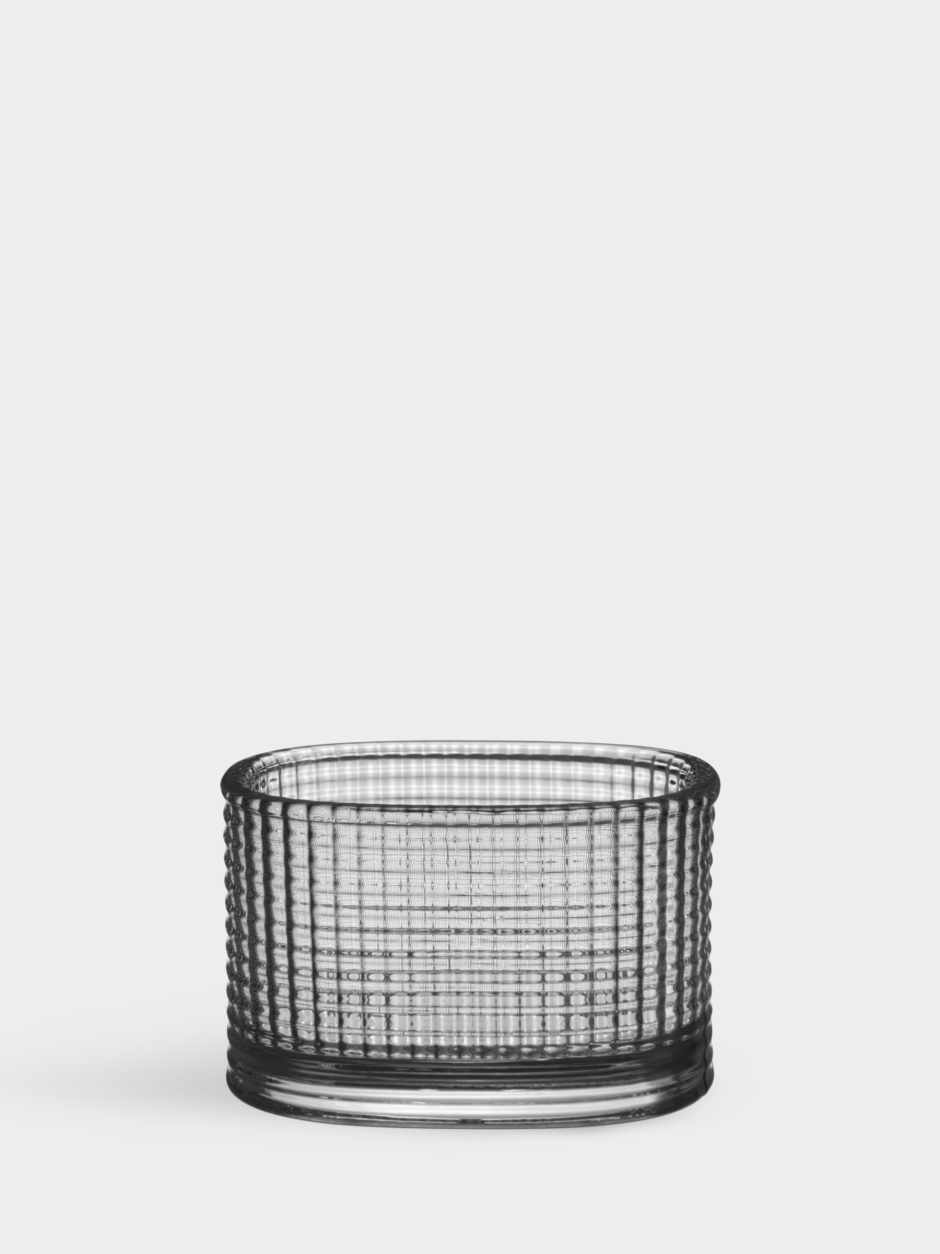 Magica ljuslykta super ellipse grå 50mm