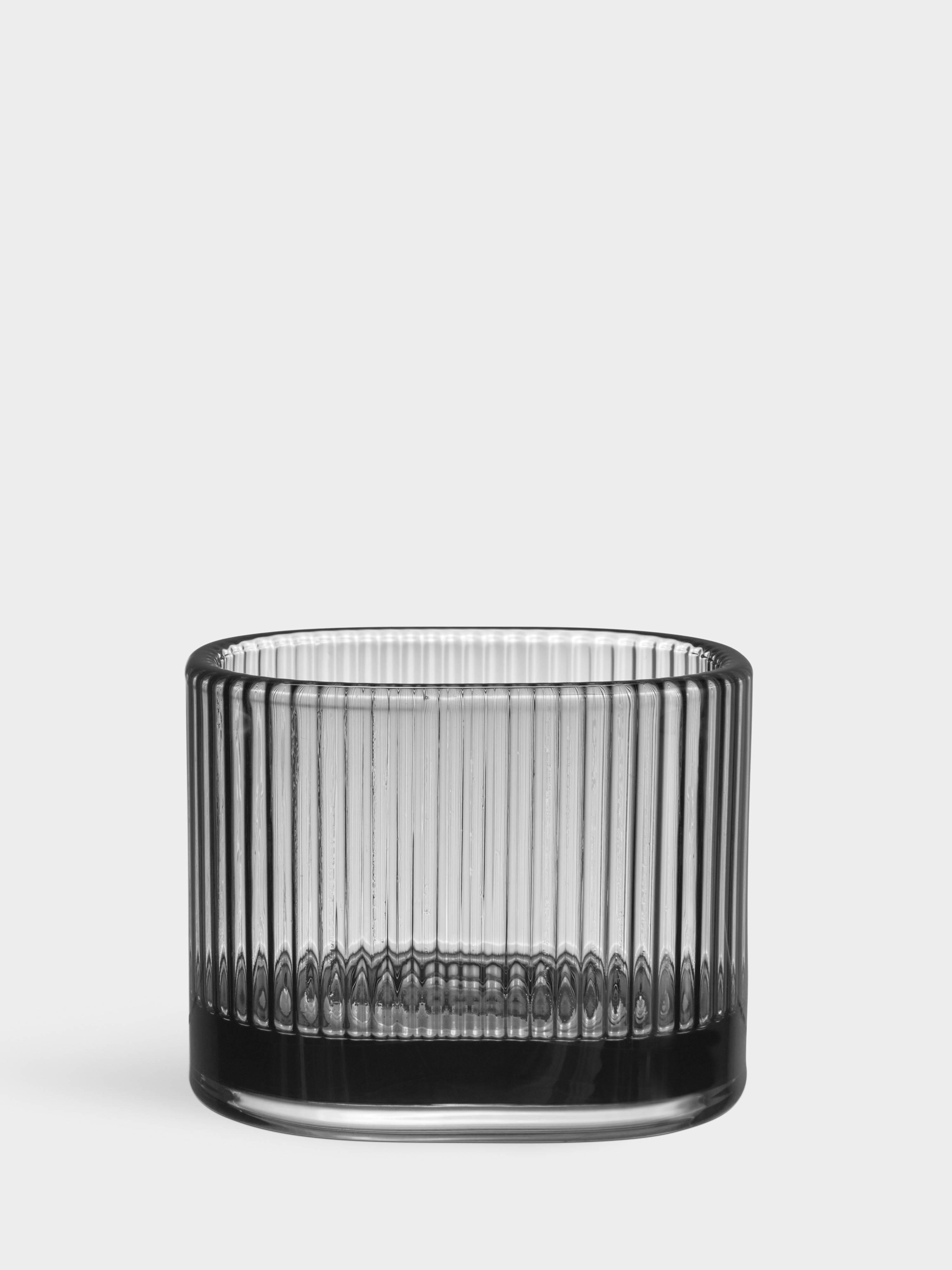 Magica ljuslykta super ellipse grå 70mm