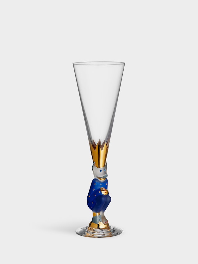 The sparkling devil champagne glass blue 19cl
