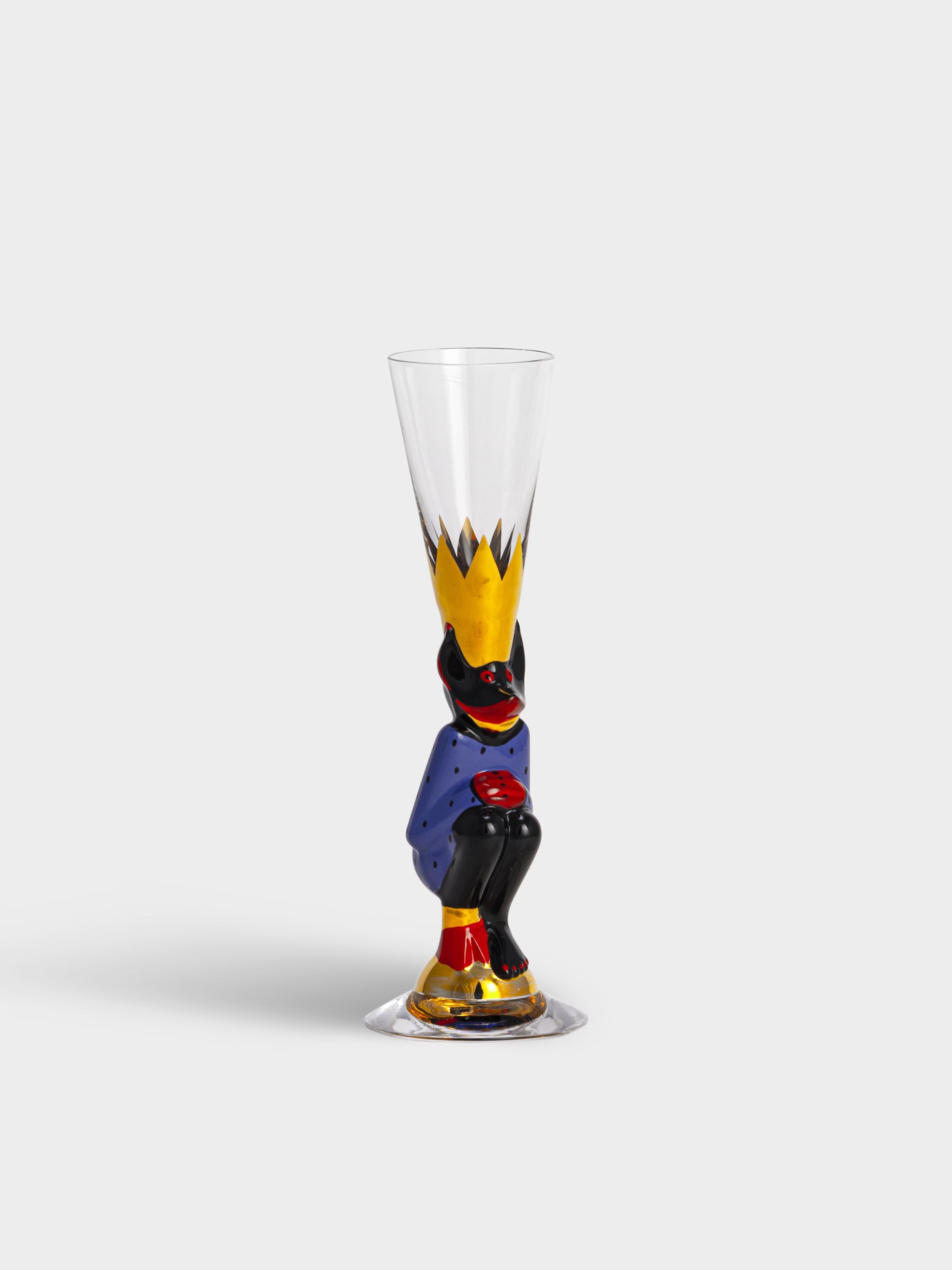 Nobel snaps glass blue 4cl Orrefors