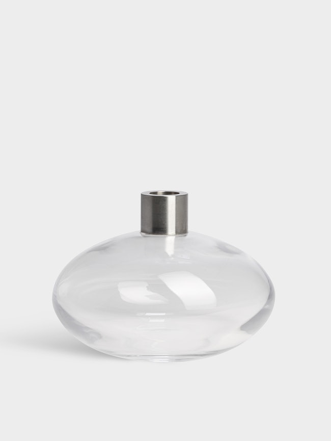 Pluto candle holder clear