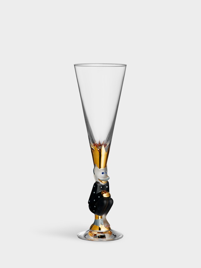 The sparkling devil champagneglas mörkgrå 19cl