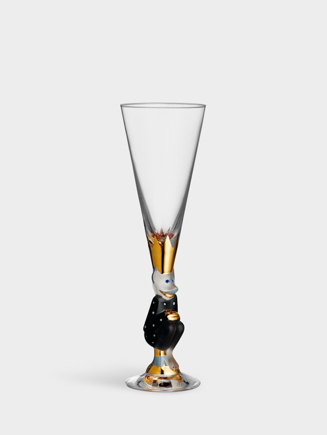 The sparkling devil champagneglas mörkgrå 19cl
