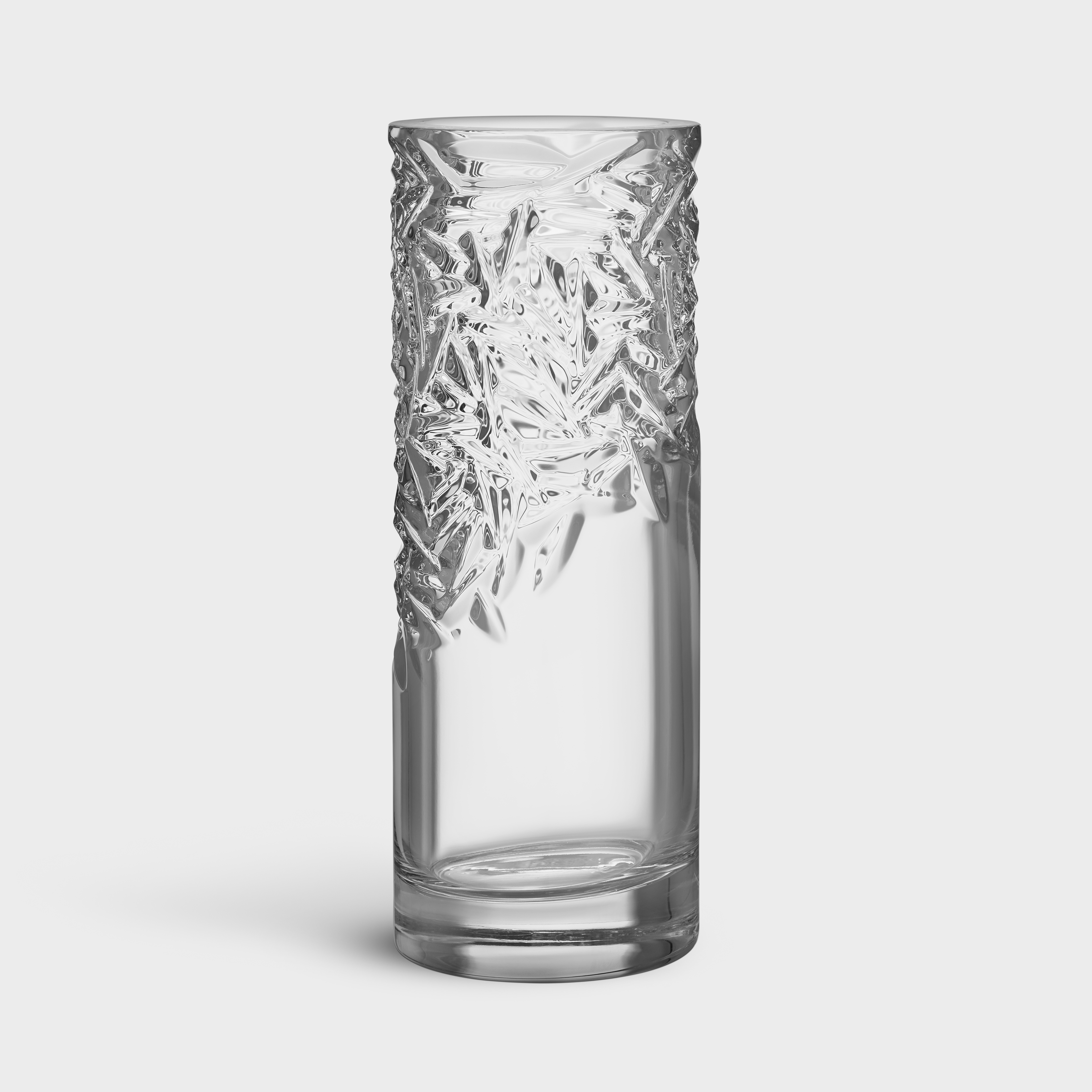 Carat cylinder vase upper cut 370mm