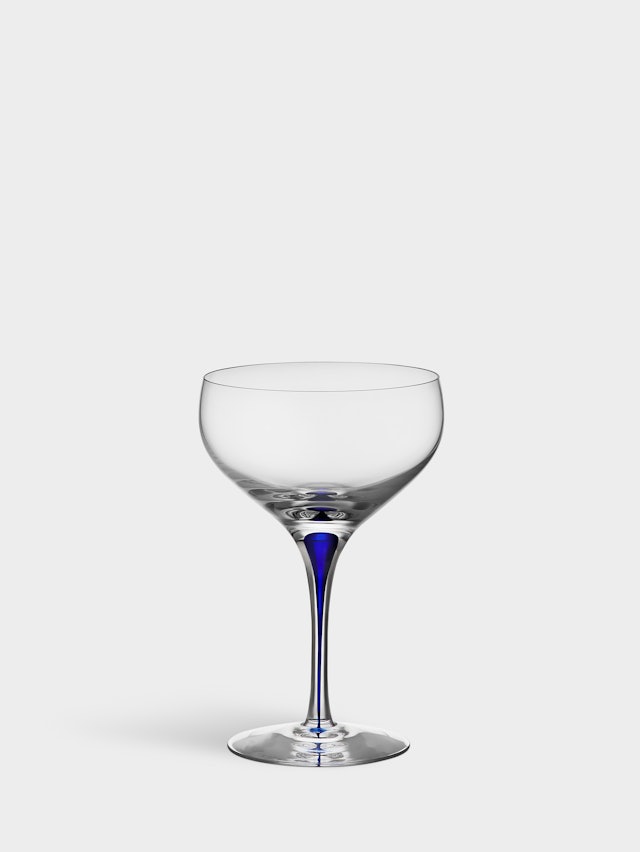 Intermezzo coupe champagneglas blå 30cl
