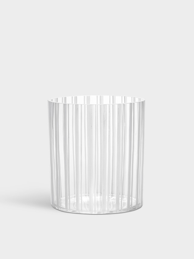 Cut in number vase stripes