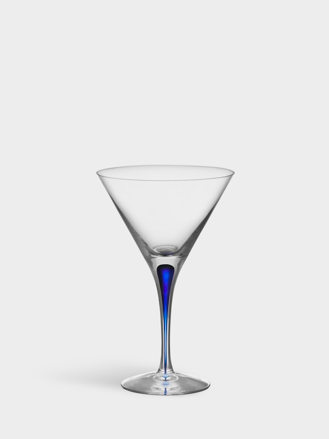 Intermezzo martini glass blue 25cl