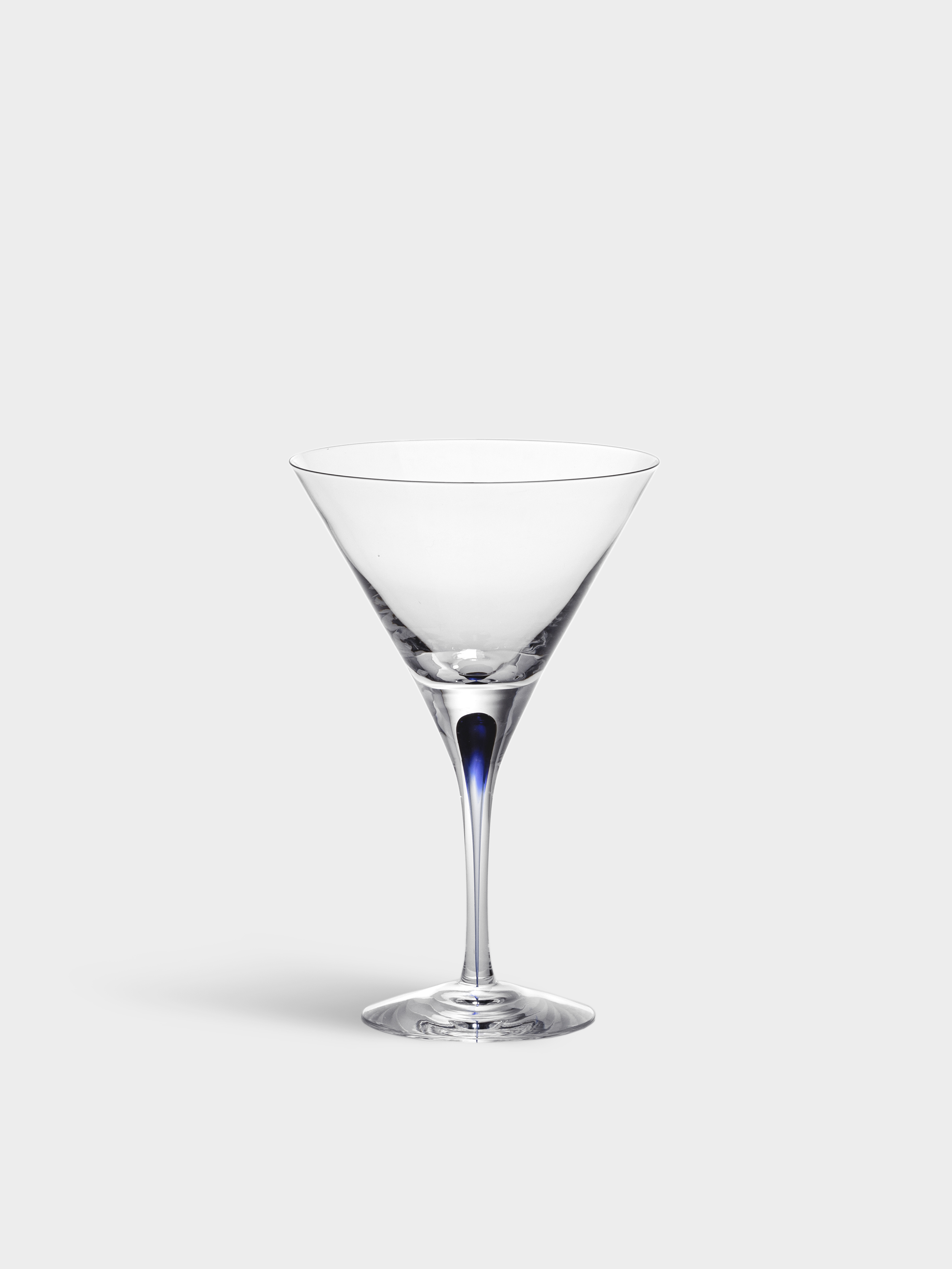 Intermezzo martini drink glass blue 25cl Orrefors